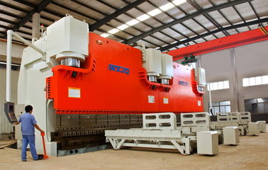 কেনা বৈদ্যুতিক 380V / 50hz ভারী মাস্ট পোল সিঙ্ক্রোনাইজড বাঁকানো সিএনসি ট্যান্ডেম প্রেস ব্রেক online manufacture